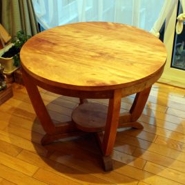【お客様納品事例】 カバ材のテーブル